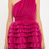 Tiered Tulle Mini Dress