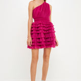Tiered Tulle Mini Dress