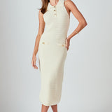 Crochet Knit Midi Dress