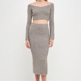 Women's Cropped Long Sleeve Sweater