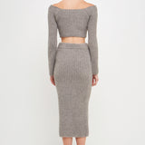 Women's Cropped Long Sleeve Sweater