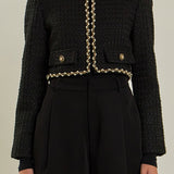 Premium Cropped Tweed Jacket