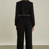 Premium Cropped Tweed Jacket