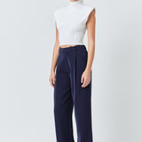 High-Waisted Suit Trousers