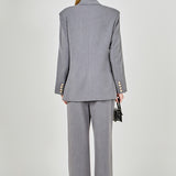 Double Breasted Suit Blazer