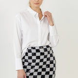 Sequins Check Mini Skirt