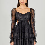 Premium Cut-out Lace Mini Dress
