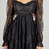 Premium Cut-out Lace Mini Dress