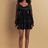 Premium Cut-out Lace Mini Dress