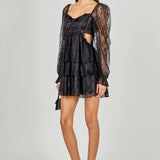 Premium Cut-out Lace Mini Dress