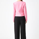 Scooped U Buttoned Top
