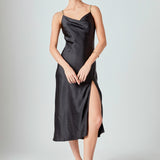 Midi Satin Slip Dress