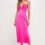 Cut Out Slinky Maxi Dress