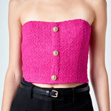Boucle Crop Top