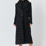 Premium Long Tweed Coat