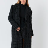 Premium Long Tweed Coat