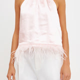 Feather Trim Top