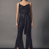 Sequin Spaghetti Strap Jumpsuit