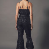 Sequin Spaghetti Strap Jumpsuit