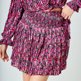 Chiffon Floral Printed Mini Skirt