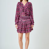 Chiffon Floral Printed Mini Skirt