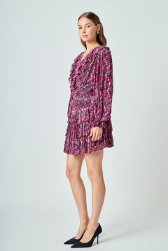 Chiffon Floral Printed Mini Skirt