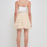 Tiered Tulle Mini Skirt