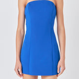 Scuba Strapless Mini Dress