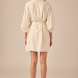 Belted Mini Shirt Dress