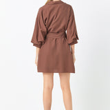 Belted Mini Shirt Dress