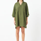 Belted Mini Shirt Dress