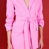 Sleeve Cinched 3/4 Blazer