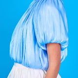 Sheen Effect Blouson Top