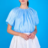 Sheen Effect Blouson Top