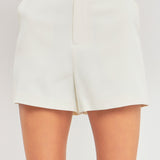 High Waisted Suited Shorts
