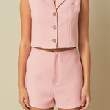 Tweed Collared Vest