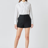Tweed Mid Rise Shorts