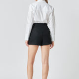 Tweed Mid Rise Shorts