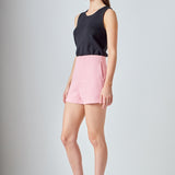Tweed Mid Rise Shorts