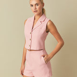 Tweed Mid Rise Shorts