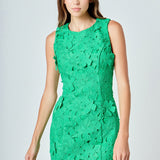 Floral Embroidered Mini Dress