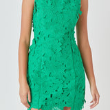 Floral Embroidered Mini Dress - Final Sale