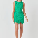 Floral Embroidered Mini Dress - Final Sale