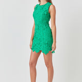 Floral Embroidered Mini Dress - Final Sale