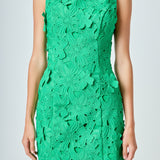 Floral Embroidered Mini Dress