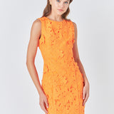 Floral Embroidered Mini Dress - Final Sale