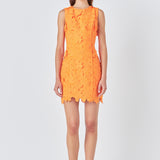 Floral Embroidered Mini Dress - Final Sale