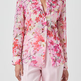 Floral Print Oversize Shirt