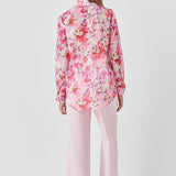 Floral Print Oversize Shirt