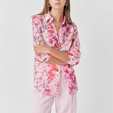 Floral Print Oversize Shirt